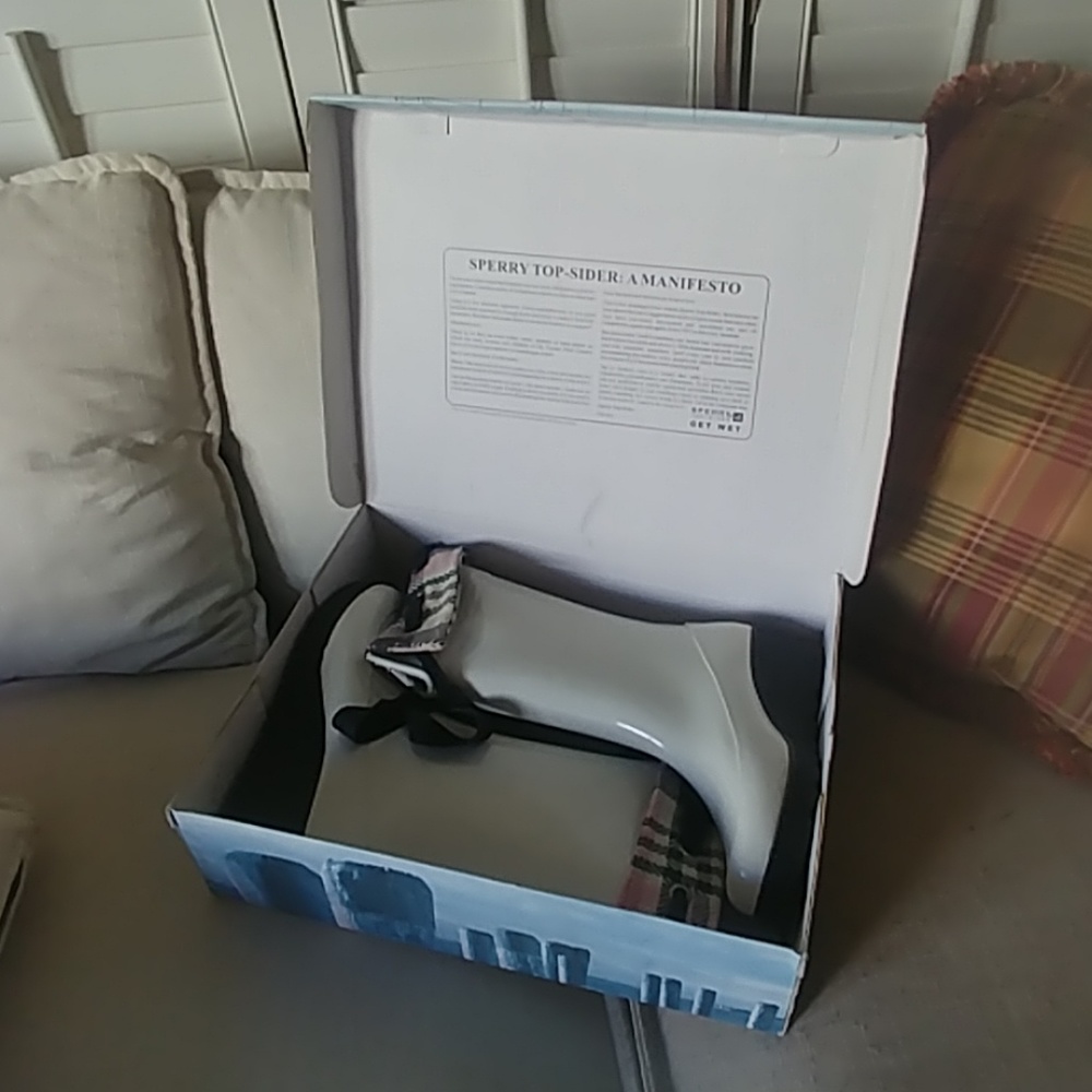 Sperry Sadie Winter white rainboots